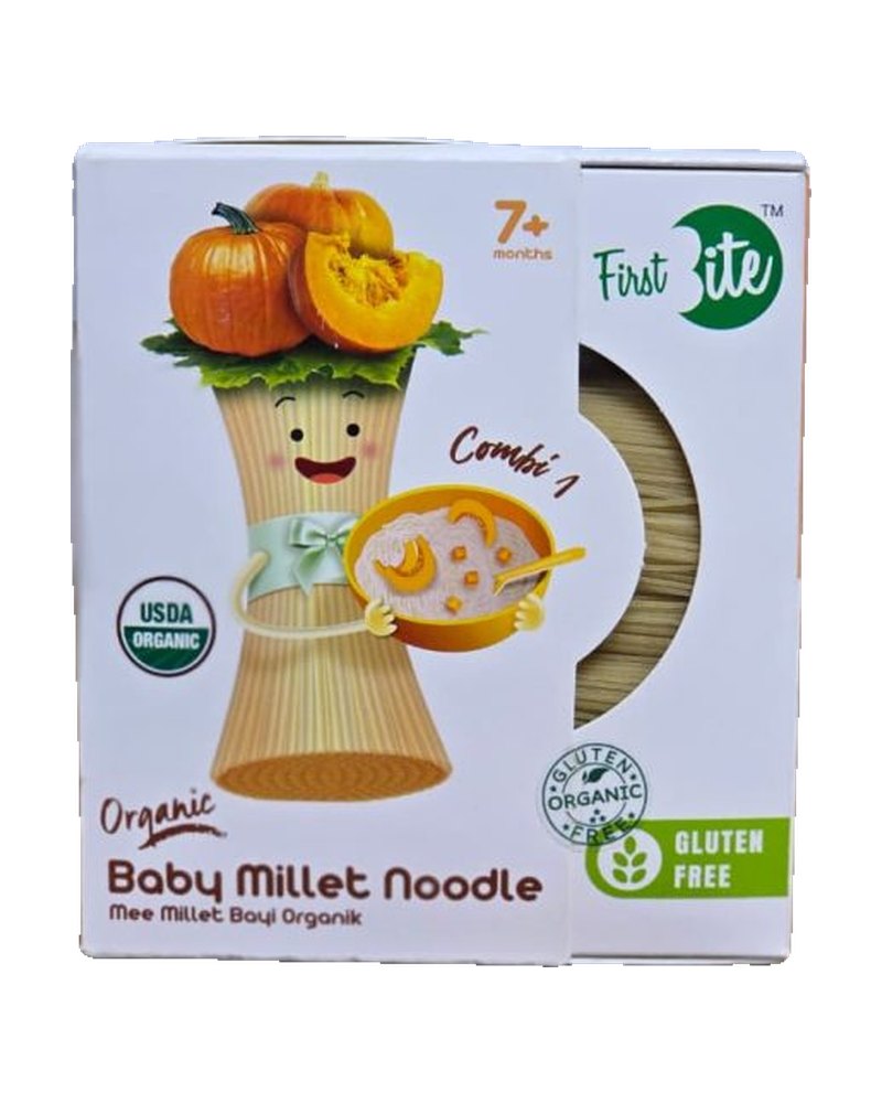 First Bite Organic Baby Millet Noodle (Pumpkin)