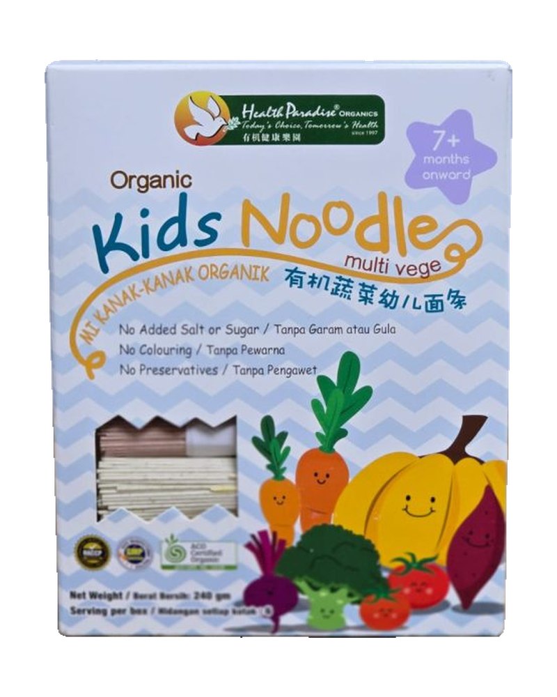 Health Paradise Organic Kids Noodles (Multi Vege)