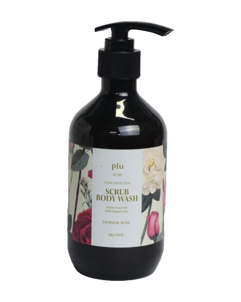 Plu Perfumed Spa Scrub Body Wash Damask Rose 4