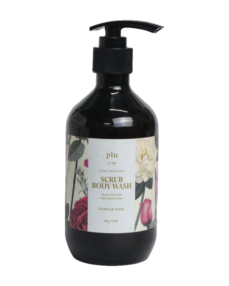 Plu Perfumed Spa Scrub Body Wash Damask Rose 7
