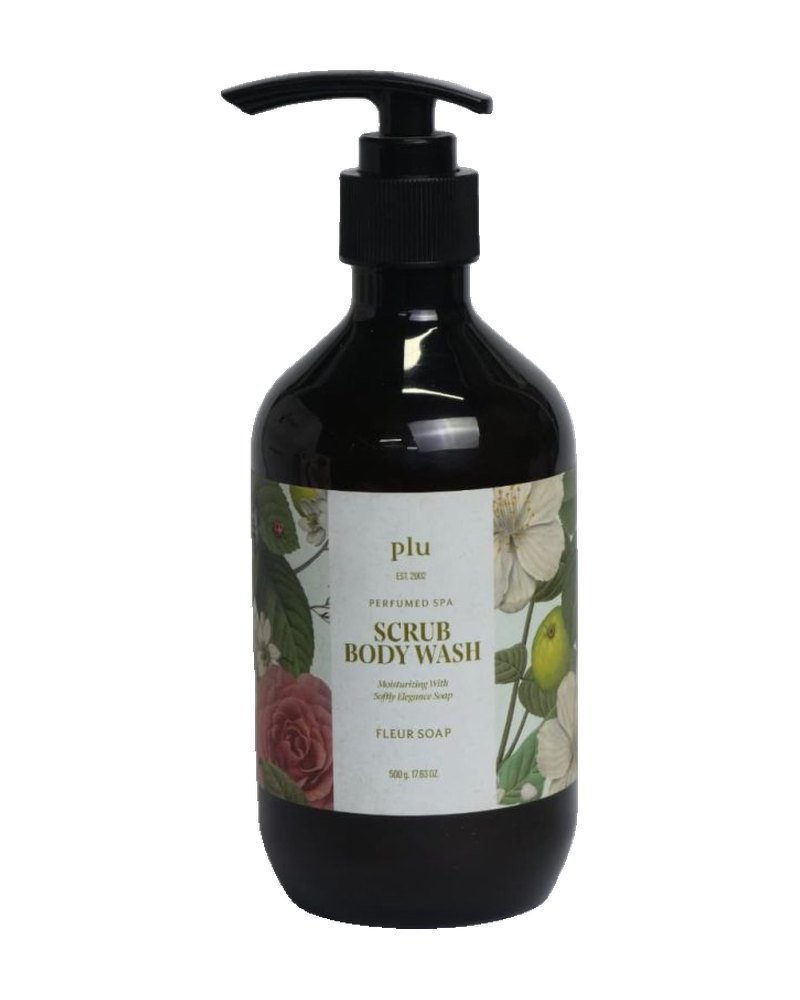 Plu Perfumed Spa Scrub Body Wash Fleur Soap