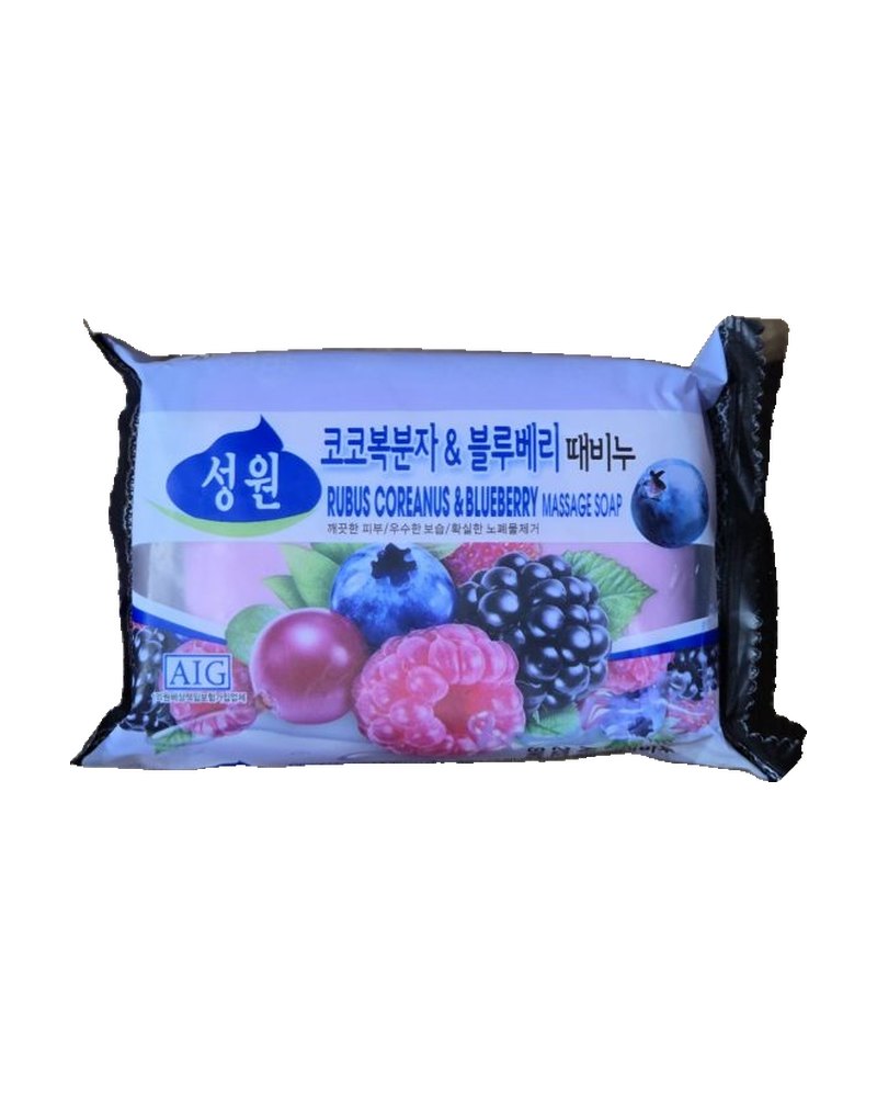 Songwon Rubus Coreanus & Blueberry Massage Soap