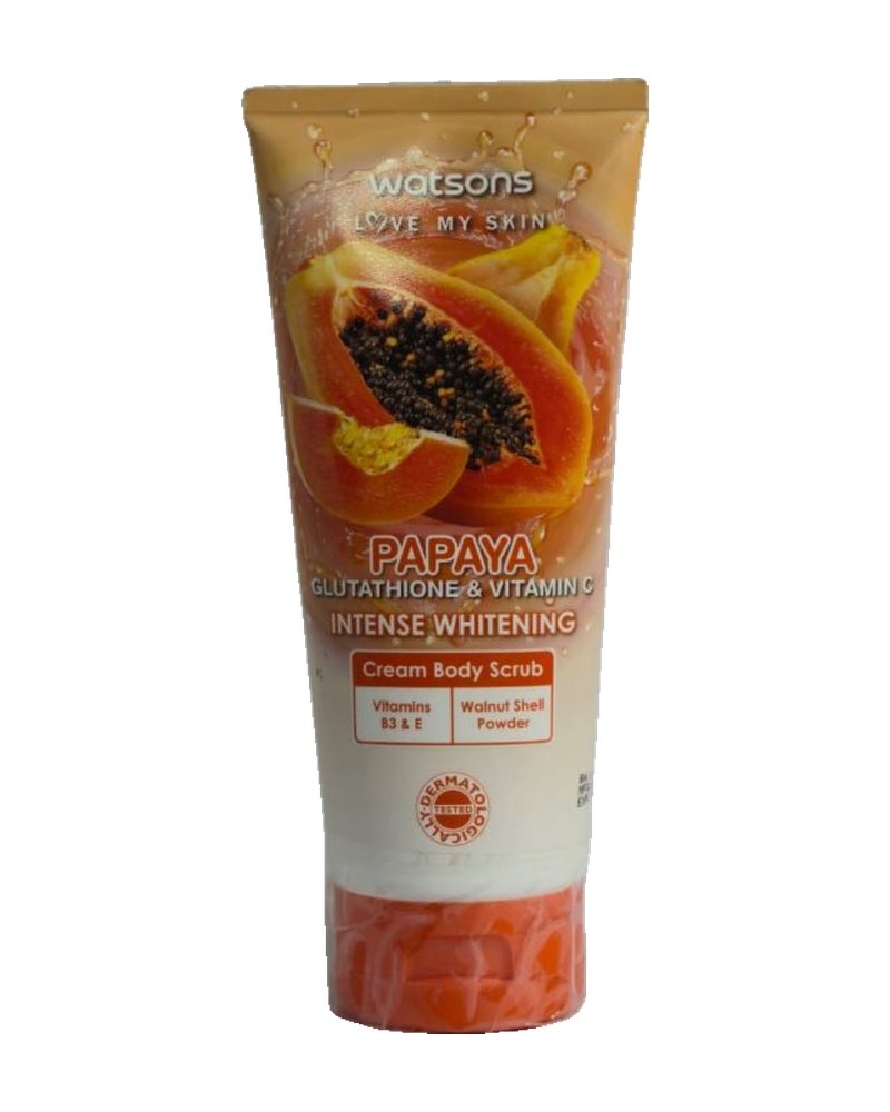 Watsons Papaya Glutathione & Vitamin C Intense Whitening Cream Body Scrub